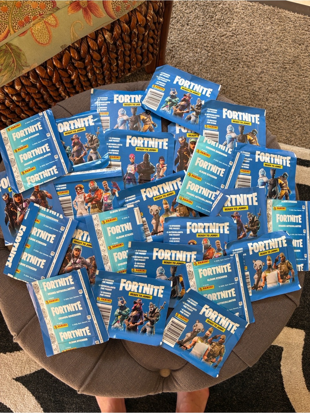 25 packages of Fortnite Trading Card /sticker Pack Assortment -
